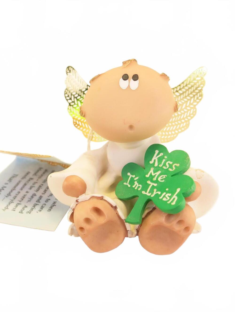 Russ Angel Cheeks Angel With Shamrock #29460 with Tag